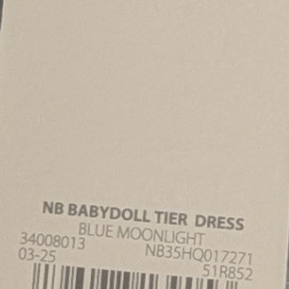 No Boundaries Floral Babydoll Dress Blue Moonlight Juniors Large 12-14 NWT - Picture 10 of 10